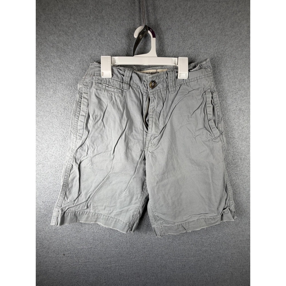 American Eagle Outfitters Shorts Mens 28‎ Gray Chino Casual Pockets Summer